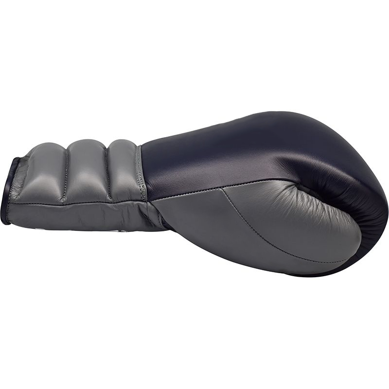HAMG Navy Lace up Professional Boxing Gloves
