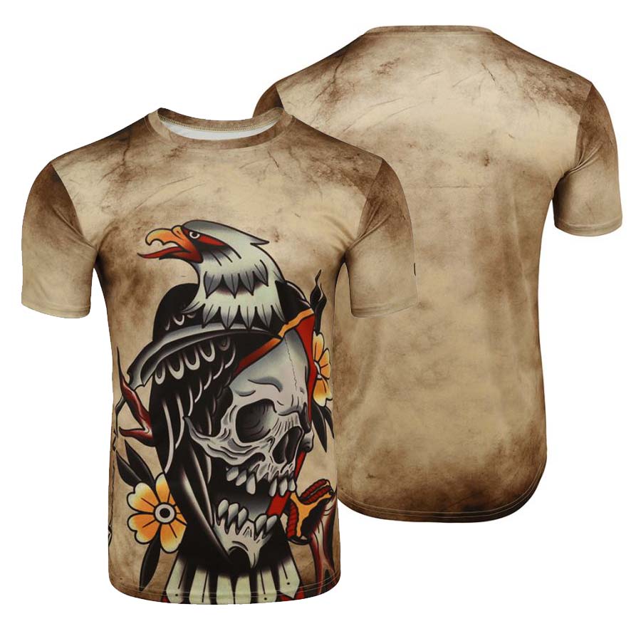 HAMG WORKOUT SHIRTS BROWN  .